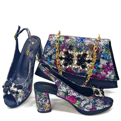 Lastest Italian Ladies Shoes with Matching Bag HMA1-4