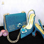 Elegant Set Pointed Toe Shoes And Bag Set