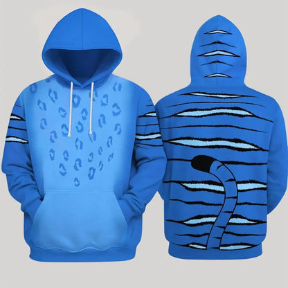 Hot Selling Kpop Demon Hunter Print Hoodie Autumn And Winter Trend Casual Pullover Men's Halloween Role Play Costume Gift