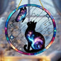 Enchanting Hummingbird Suncatcher – Vibrant Stained Glass Window Hanging Decor