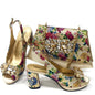 Lastest Italian Ladies Shoes with Matching Bag Set HMA1-4