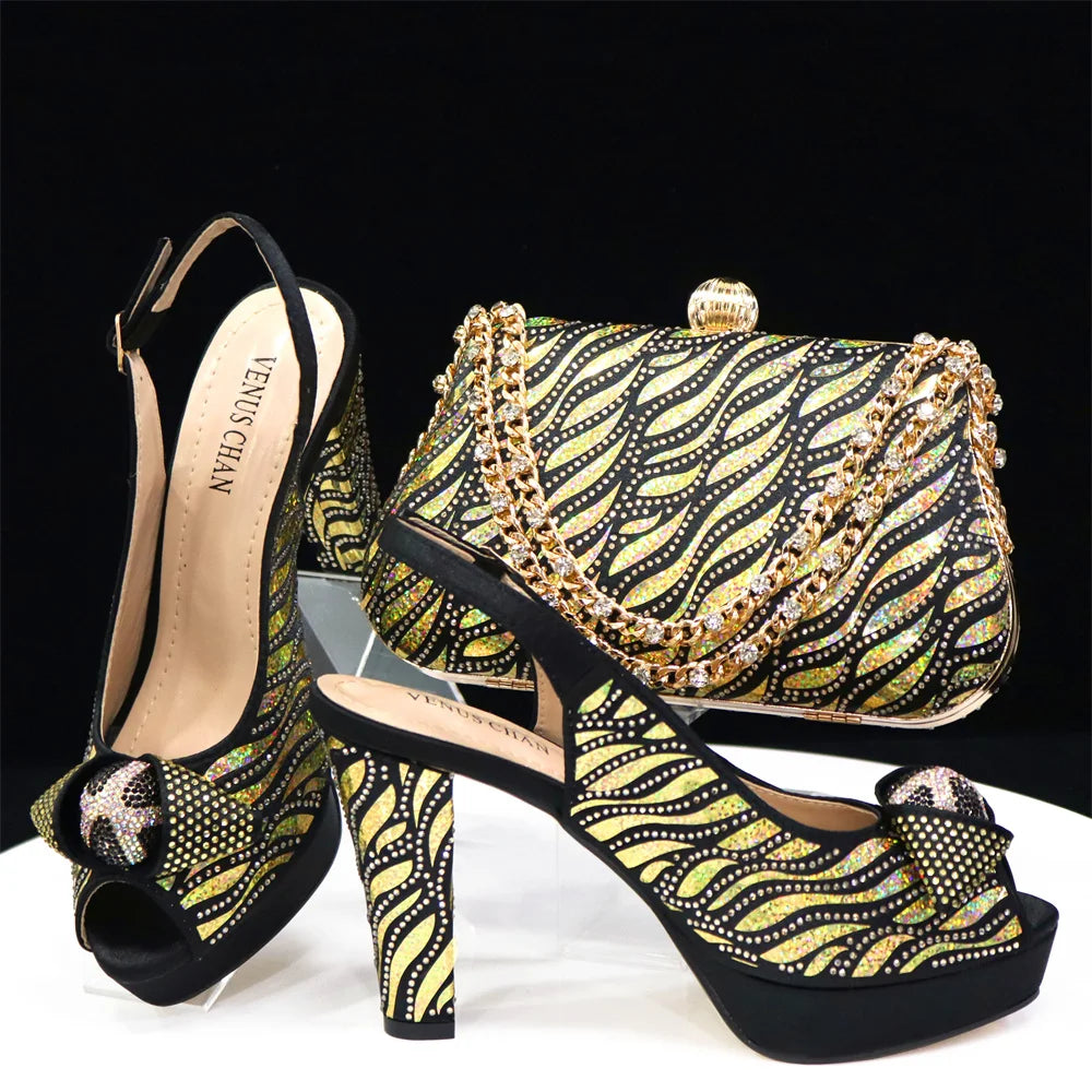 New Arrival Shoes and Matching Bags Set HJK1-58
