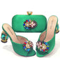 Italian blue Shoes And Bag Sets HSD1-35