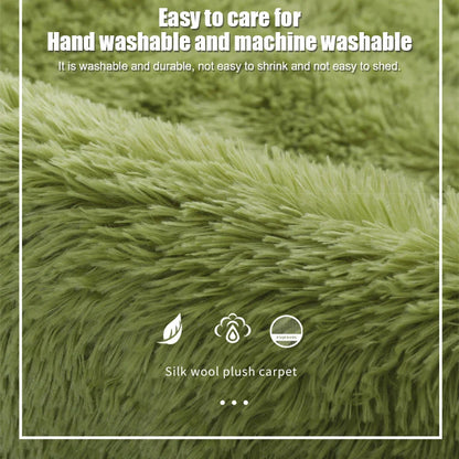 Living Room Rugs Aesthetic Bedroom Round Carpet Decoration Furry Comfort Carpet  Home Decor Pink Foot Mat Area Rug 2023 New