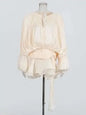 Women's A-Line Mini Dress with Long Sleeves & Empire Waist
