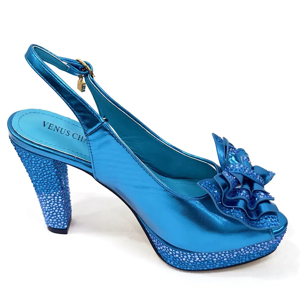 New Designer Specials Italian Women Heels Shoes and Bag Set