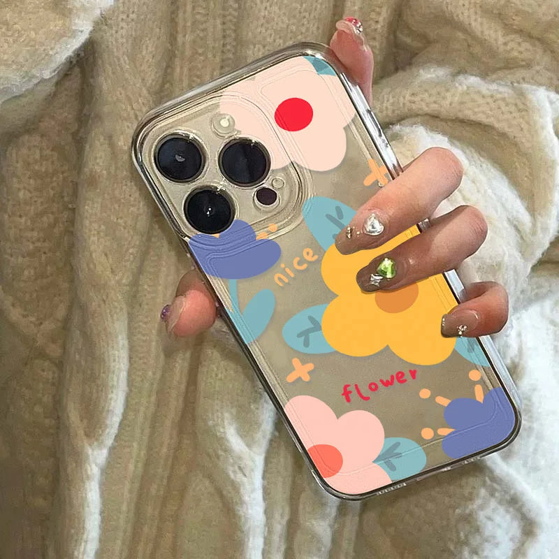 Flower Pattern Exquisite Back Cover Phone Case