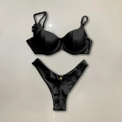 New bright color vacation two piece swimwear