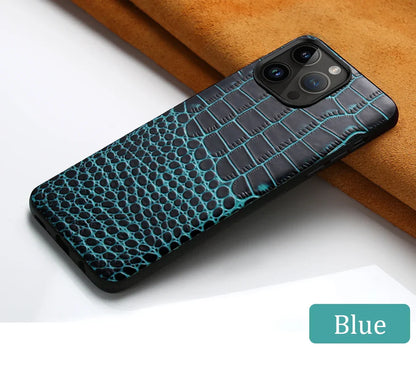 Genuine Leather iPhone Case for Apple iPhone 14 13 12 11 Pro Max Mini X XR XS 6S 7 8 SE 2020 Back Cover