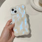 Japan Korea 3D Meteorite Pearl Cream White Soft IMD Phone Case