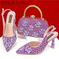 Luxury Handmade Flowers Shoes and Clutch for Women