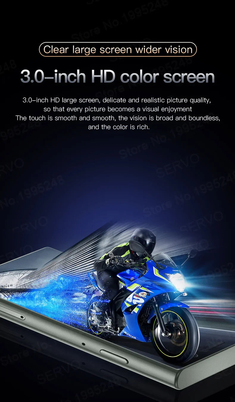 SERVO S24 Mini Pocket Smartphone 2GB 16GB 4G Netcom Android Native System MT6737 WIFI Hotspot Small Palm Smart Phones New Update