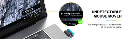 Undetectable Mouse Mover Keeps Computer Awake Simulate Mouse USB Mouse Jiggler Seenda Computer Accessories