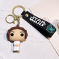 Disney Movie Star Wars Keychain Darth Vader Imperial Stormtrooper Yoda Baby Doll Keyrings Key Holder for Boys Gifts