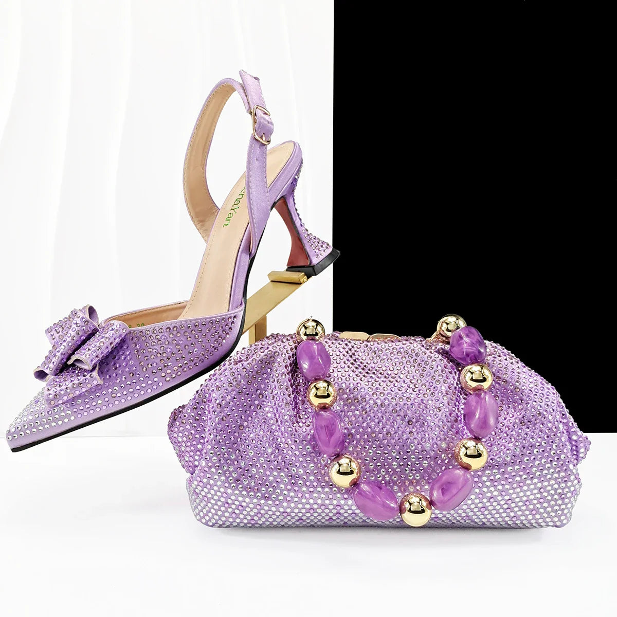 High Quality Style Ladies Shoes And Bags Set HC1-1