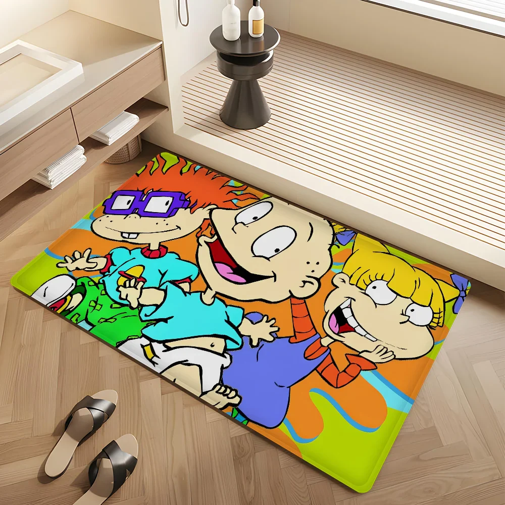 R-Rugrats Hallway Carpet Non-Slip Laundry Room Mat Laundry Decor Balcony Child Living Room Toilet Rug
