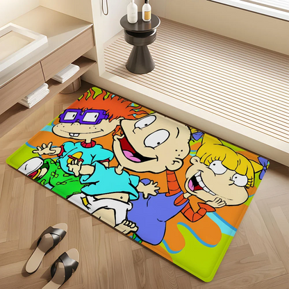 R-Rugrats Hallway Carpet Non-Slip Laundry Room Mat Laundry Decor Balcony Child Living Room Toilet Rug