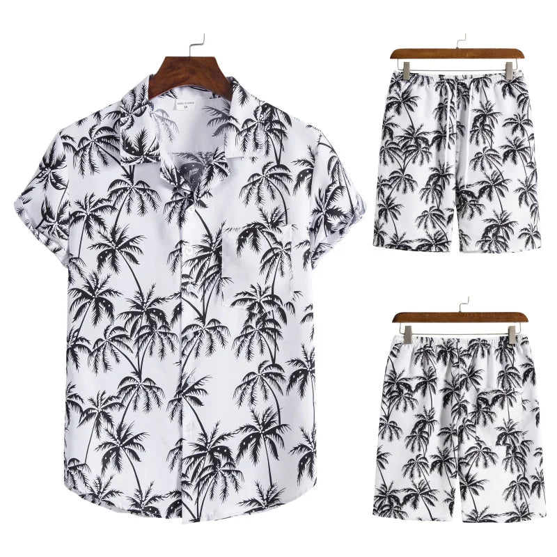 Stylish fit men beach shorts set