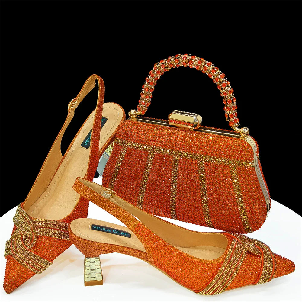 Lastest Italian Style Shoes with Matching Bag Set HAS1-5
