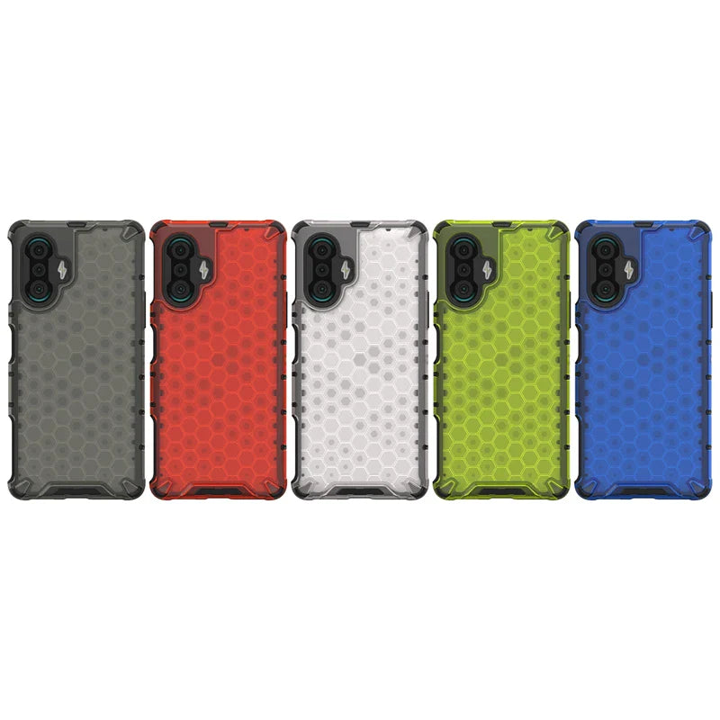 Shockproof Case for Redmi K40 Gaming Cover Xiaomi Redmi K40 Gaming New Transparent Honeycomb Clear Cover Redmi K40 Gaming Fundas
