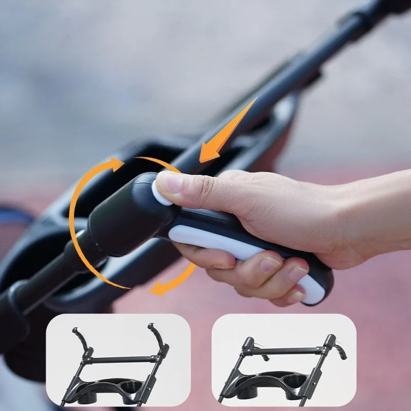 Foldable Pet Stroller for Small Dogs - Lightweight Travel Carrier with Dining Tray