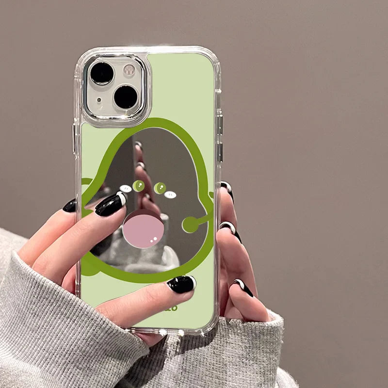 Cute Dolphin Star Mirror Phone Case