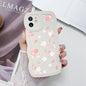 Flower Candy Color Silicone Soft Cover Phone Case