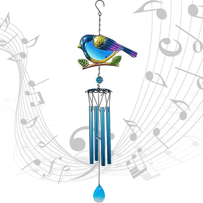 Wind Chimes Outdoor Indoor Decor Windchime, Mobile Romantic Blue Bird Wind Chimes For Home Festival Garden Decoration