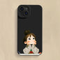 Cute Angry Little Girl Printed Silicone Phone Case