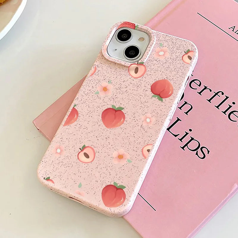 Cute Flower Silicone Shockproof Matte Cover Phone Case