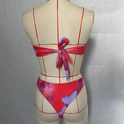 French two piece swimwear set