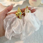 Handmade Cotton Long Tassel  Earrings