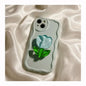 New Candy Macaron Crystal Flower Holder Phone Case