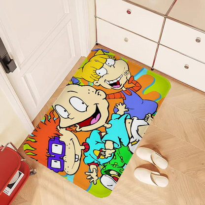 R-Rugrats Hallway Carpet Non-Slip Laundry Room Mat Laundry Decor Balcony Child Living Room Toilet Rug