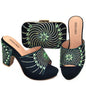 New Arrival African Wedding Shoes and Bag Set HJK1-22