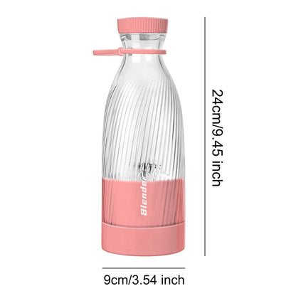 500ml Portable Wireless Blender 6 Blades Electric Fruit Juicer Machine | Kitchen Accessories | Kitchen + Metal