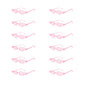 12 PCS  Flame Shaped Sunglasses
