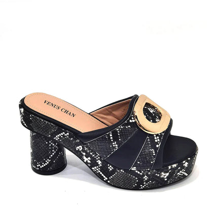 New Design Elegant Ladies High Heels Peep Toe Shoes with Bag Set