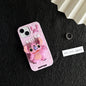3D Cartoon Stitch Soft Silicone Cover With Holder Phone Case