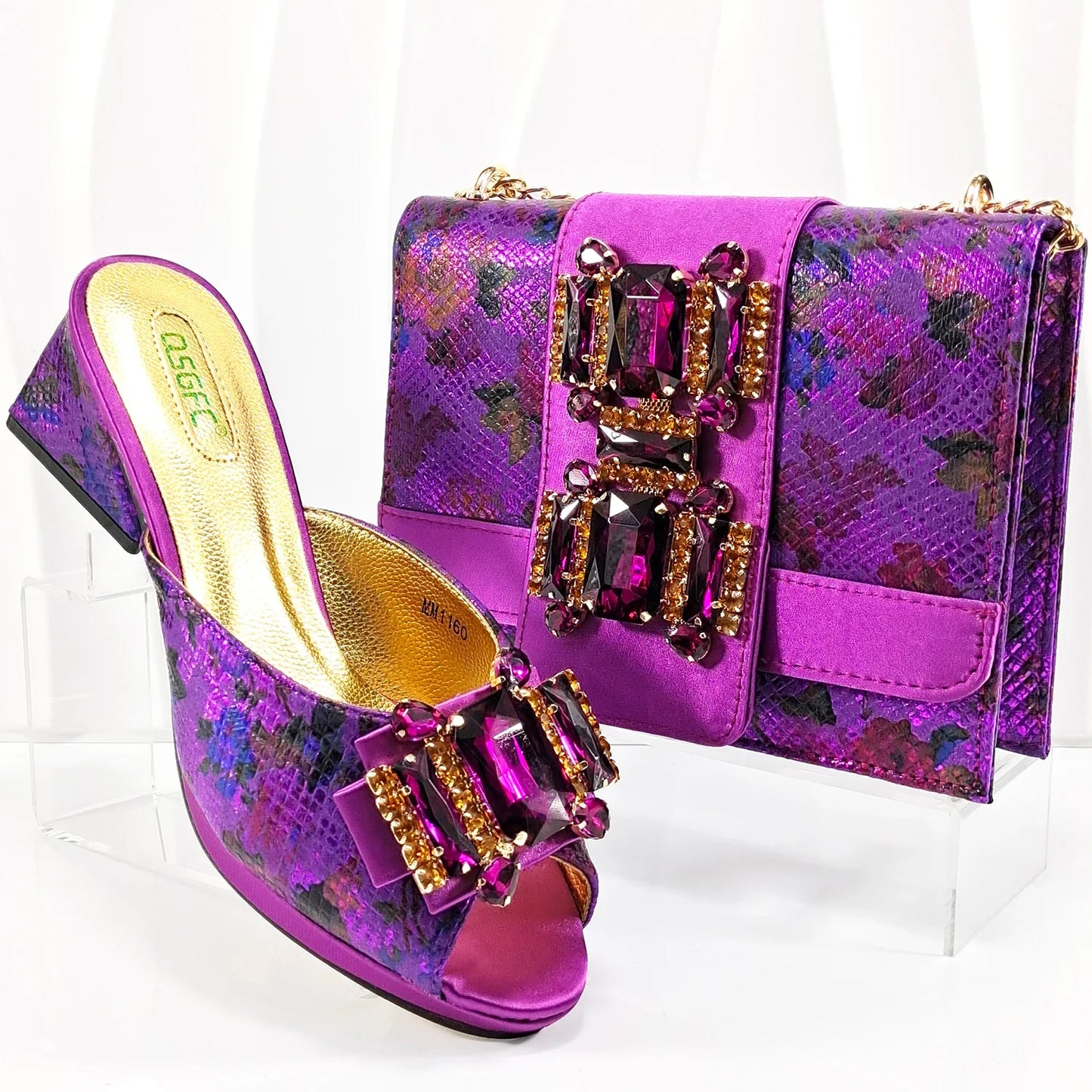 Shoes And Bag Matching Set For Party HAA1-9