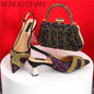 Ladies Italian Design Shoes And Bag Set