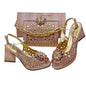 Italian Shoes And Bag Sets For Evening Party HFV-25