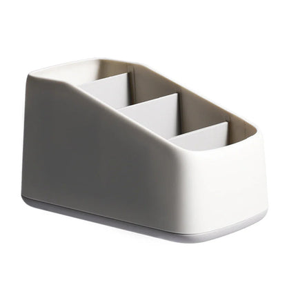 Remote Control Holder Storage Box TV Remote Control Phone Trapezoidal Storage Box Stationery Organizer Hotel Storage Supplies