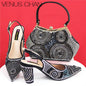 Popularity Italian Design Luxury Women's Pointed Shoes And Bag Set