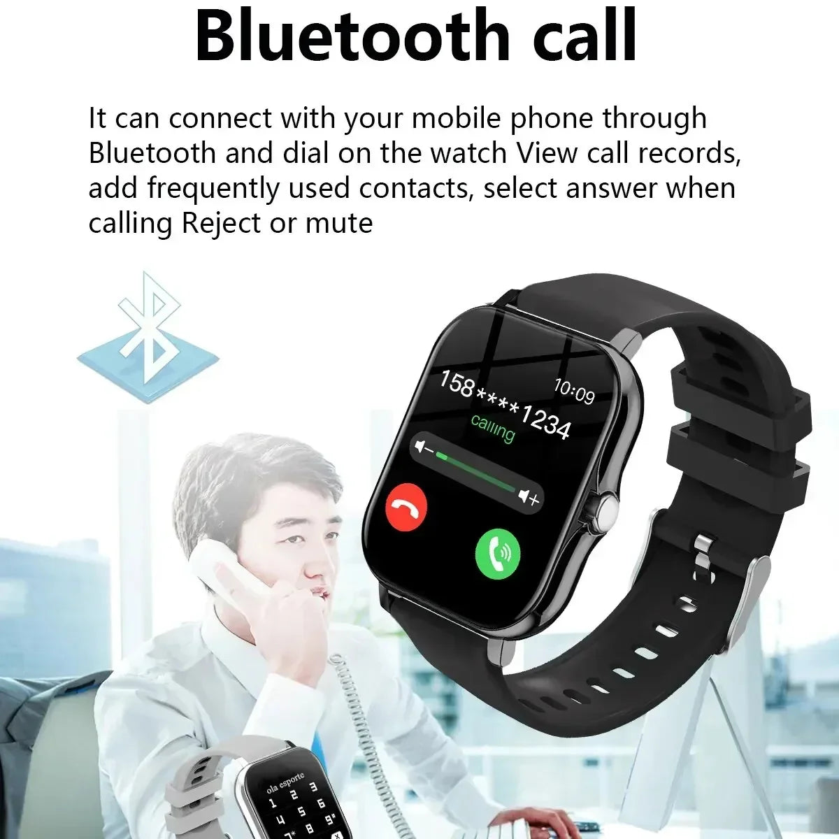 2024 Smart Watch with Bluetooth Call - DIY Watch Faces for Men & Women