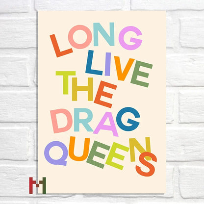 Abstract Pride Art Canvas Print Wall Decor LGBT Home Art