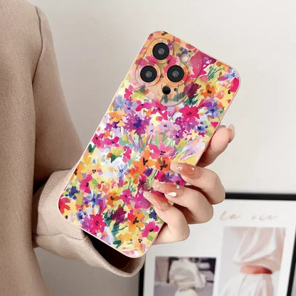 Oil painting Flowers Pattern Design Print Phone Case