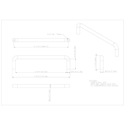 3" Center-to-Center Satin Nickel Torino Cabinet Wire Pull