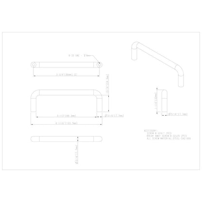 3" Center-to-Center Satin Nickel Torino Cabinet Wire Pull