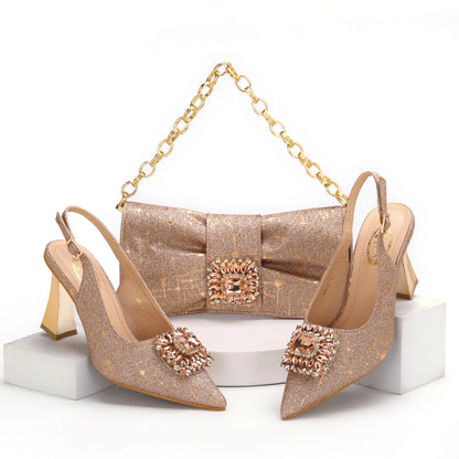 Lastest Italian Ladies Shoes with Matching Bag Set HMA1-14